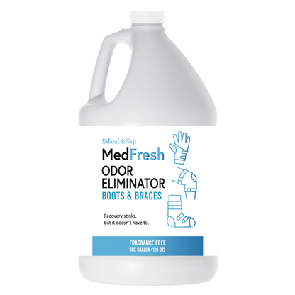 MedFresh Odor Eliminator Spray – Unscented  – Medical-Grade Odor Neutralizer for Boots, Braces, and Post-Op Gear – Non-Toxic, Skin-Safe, Fragrance-Free, Made in USA