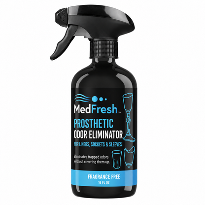 MedFresh Prosthetic Odor Eliminator Spray – Fragrance-Free Deodorizer for Liners, Sockets & Sleeves